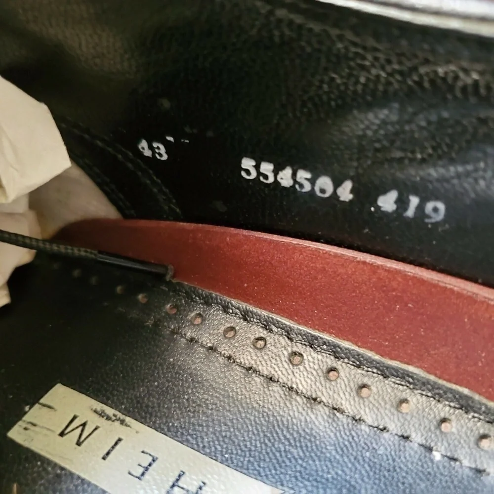 Florsheim Lexington Black Leather Oxford Wingtip
